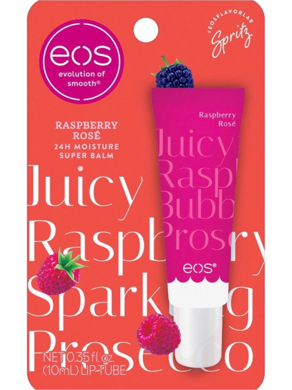 eos Raspberry Rosé Lip Balm - Fuchsia Pink